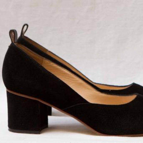 ATP Atelier Black Suede Nava Pumps - Picture 3 of 8